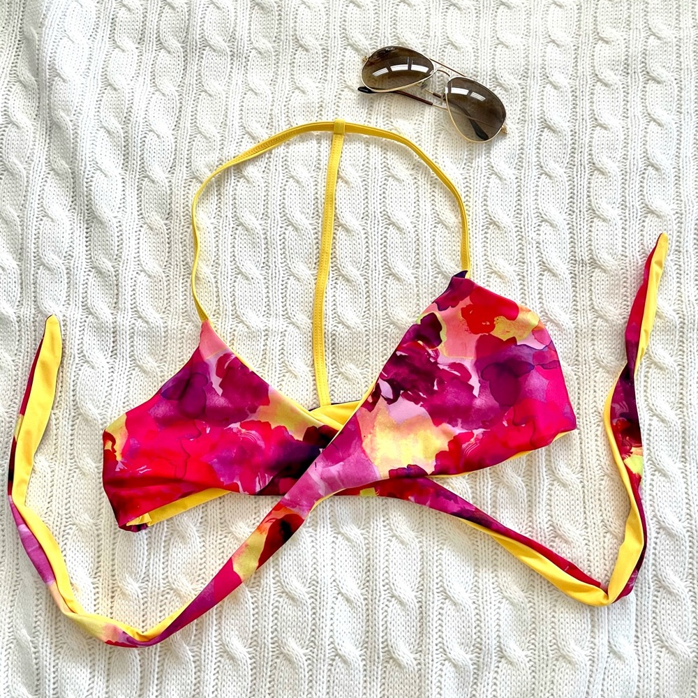 Sieva swim wrap bikini top